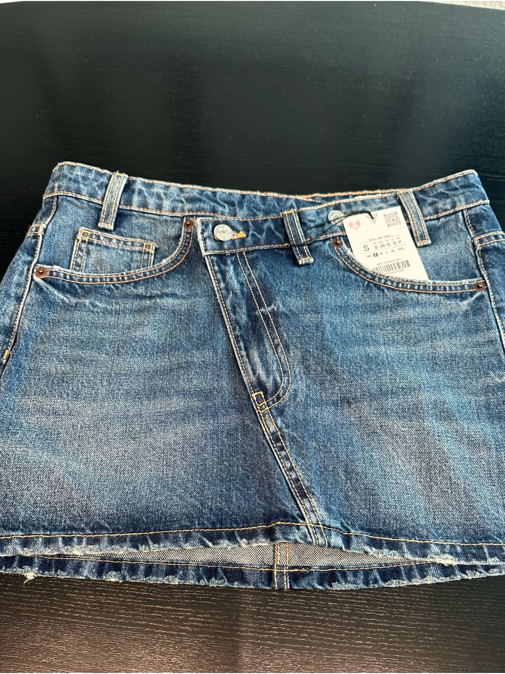 Zara Women’s Blue Denim Mini Skirt
